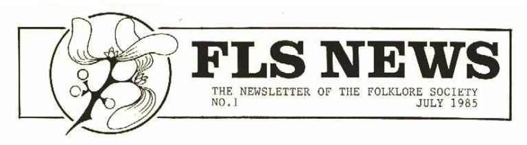 Mistletoe logo on FLS News No.1, 1985
