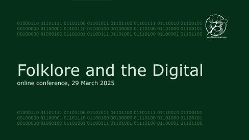 Folklore and the Digital: One-day Online Conference